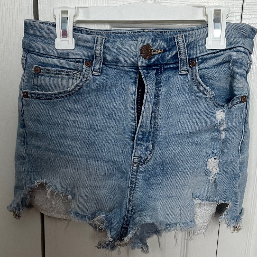 American Eagle Outfitters Light Blue Jean Shorts